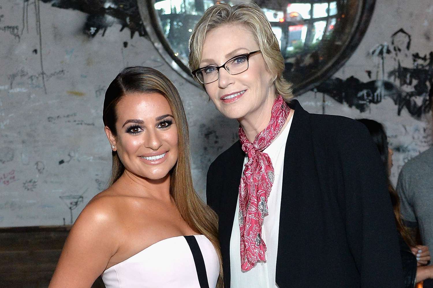 Lea Michele and Jane Lynch attend the Women In Comedy event