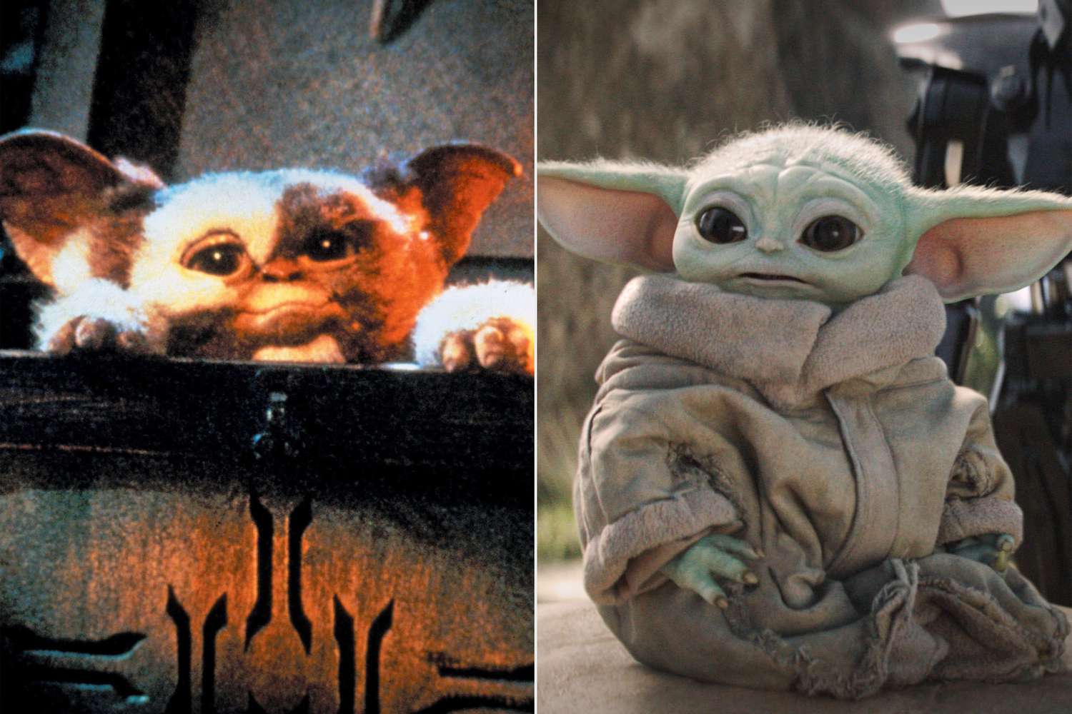 Gizmo in 'Gremlins' and Baby Yoda on 'The Mandalorian'