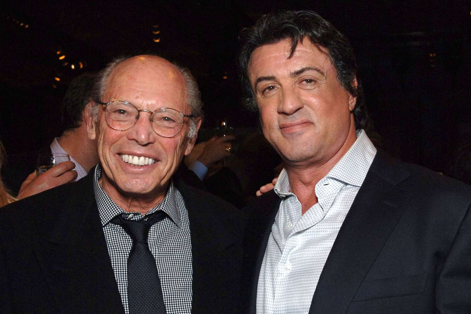 Producer Irwin Winkler and Sylvester Stallone during "Rocky Balboa" World Premiere - Arrivals at Grauman's Chinese Theatre in Hollywood, California, United States.