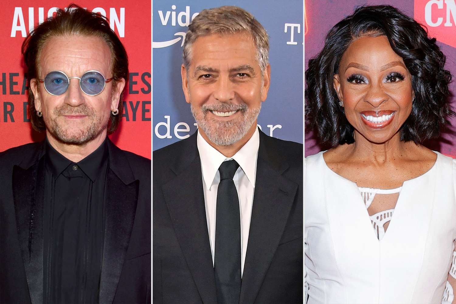 Bono; George Clooney; Gladys Knight