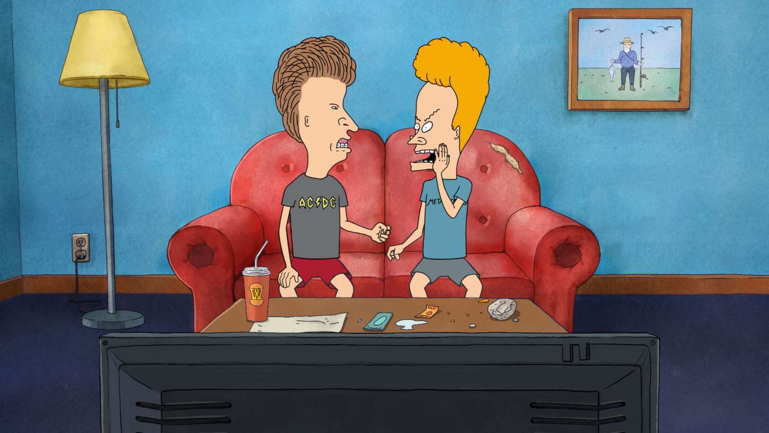 Mike Judge as the voice of Butt-Head and Beavis in Mike Judge's Beavis and Butt-Head episode 2