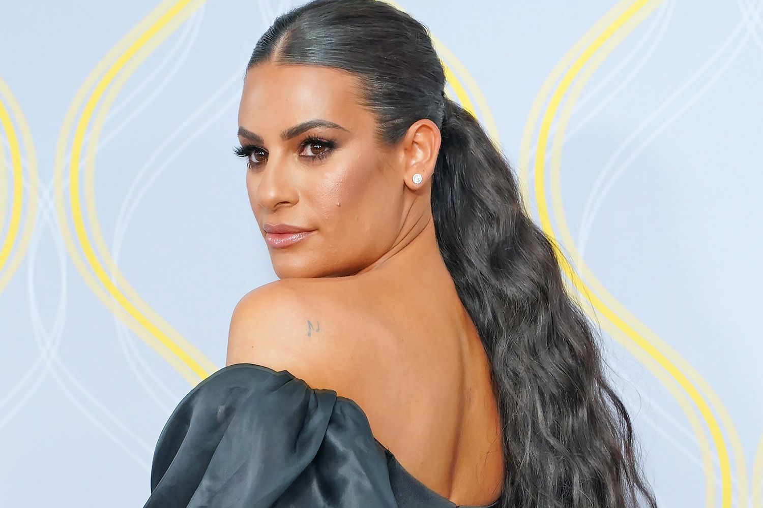 NEW YORK, NY - JUNE 12: Lea Michele attends The 75th Annual Tony Awards - Arrivals on June 12, 2022 at Radio City Music Hall in New York City. (Photo by Sean Zanni/Patrick McMullan via Getty Images)