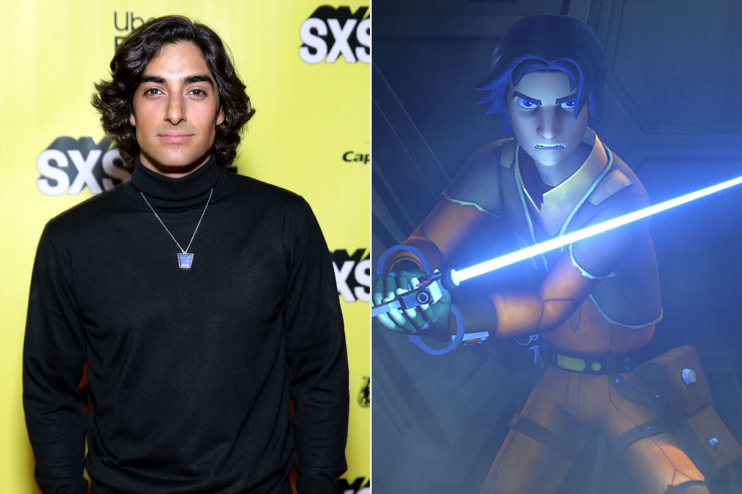 Eman Esfandi attends The Robert Rodriguez Film School and "Red 11" Premiere during the 2019 SXSW Conference and Festivals at Austin Convention Center on March 12, 2019 in Austin, Texas.; Ezra Bridger in Star Wars Rebels