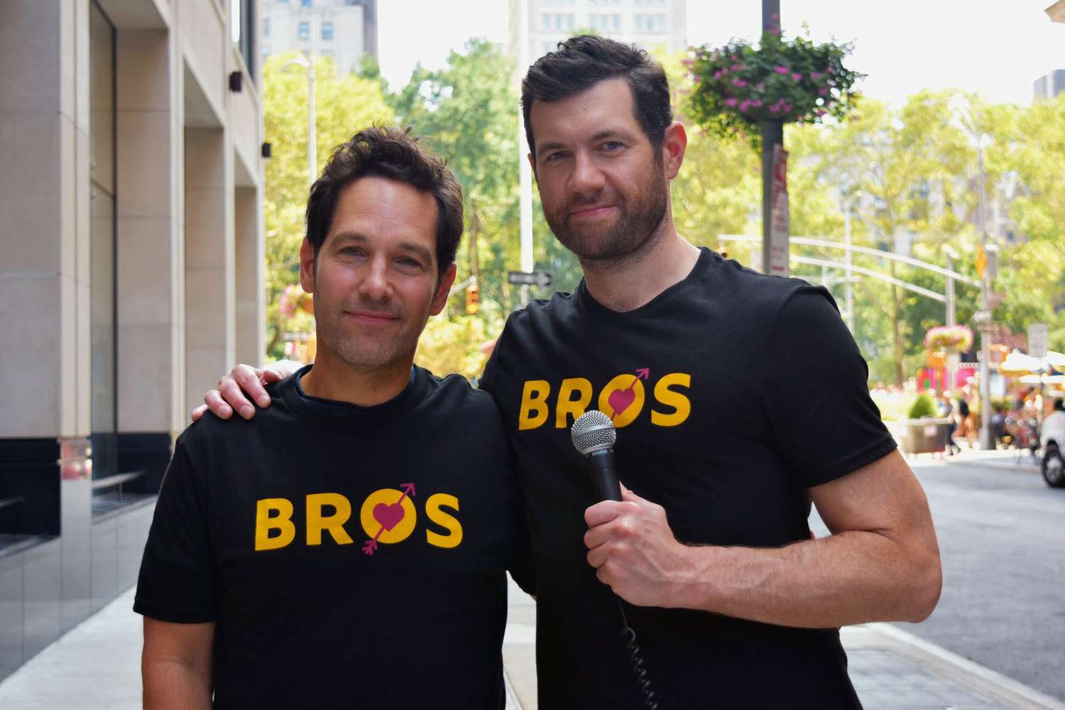 Paul Rudd and Billy Eichner for the Bros edition of Billy on the Street