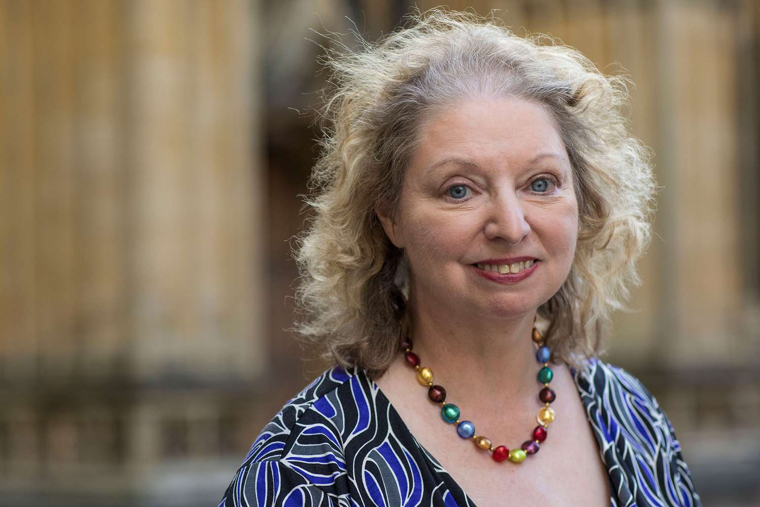 Dame Hilary Mantel, Booker Prize winning author, at the FT Weekend Oxford Literary Festival on April 1, 2017 in Oxford, England.