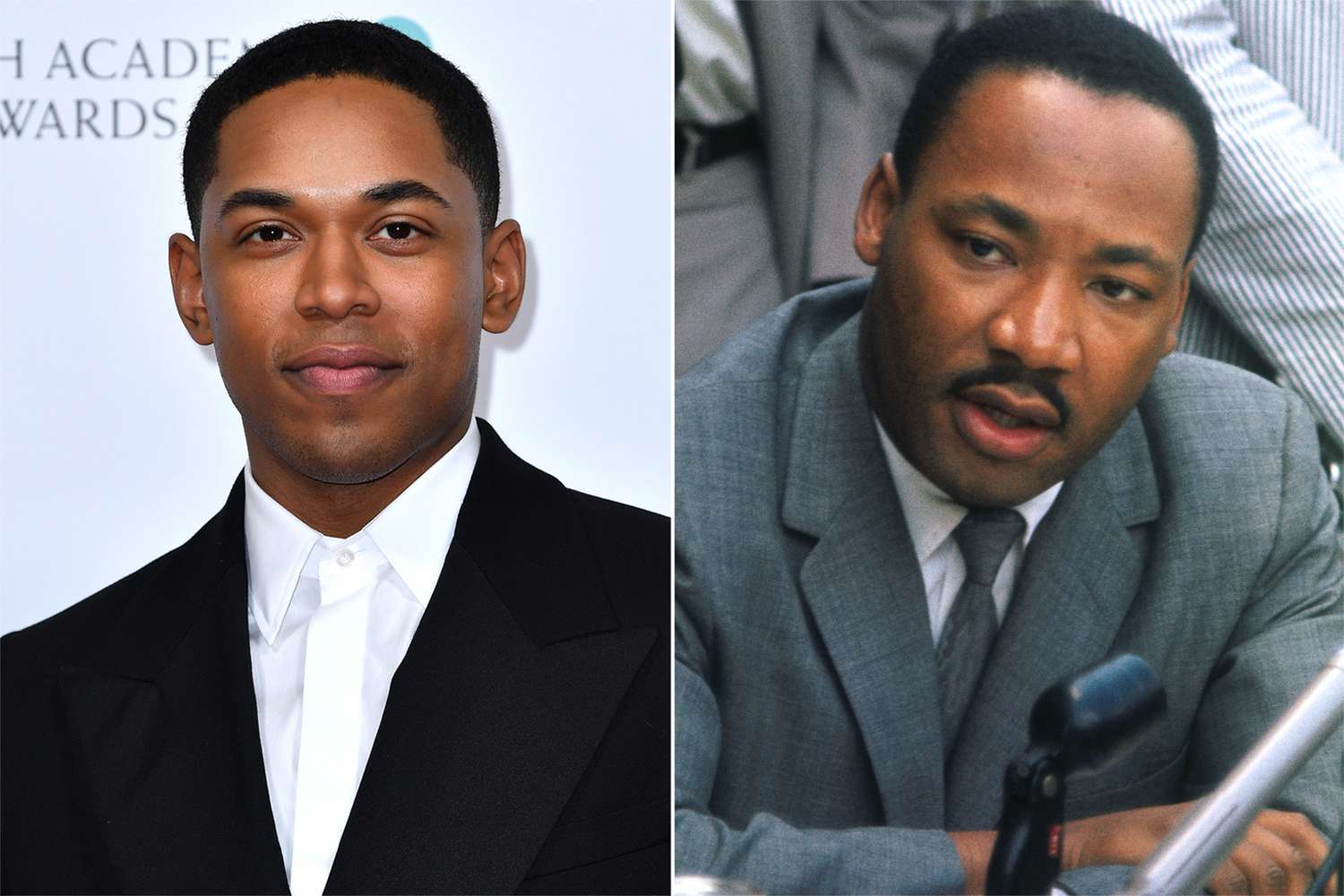 Kelvin Harrison Jr. and Martin Luther King Jr.