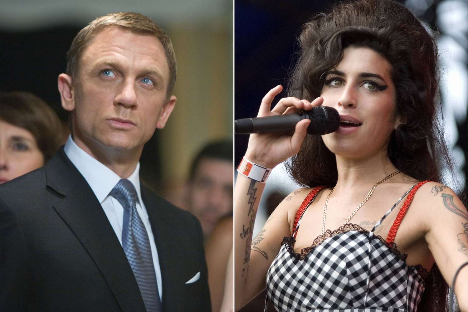 Daniel Craig in 'Quantum of Solace' and Amy Winehouse