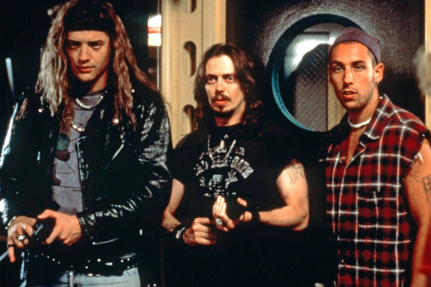 AIRHEADS, from left: Brendan Fraser, Steve Buscemi. Adam Sandler, 1994. TM and Copyright © 20th Century Fox Film Corp. All rights reserved / Courtesy Everett Collection