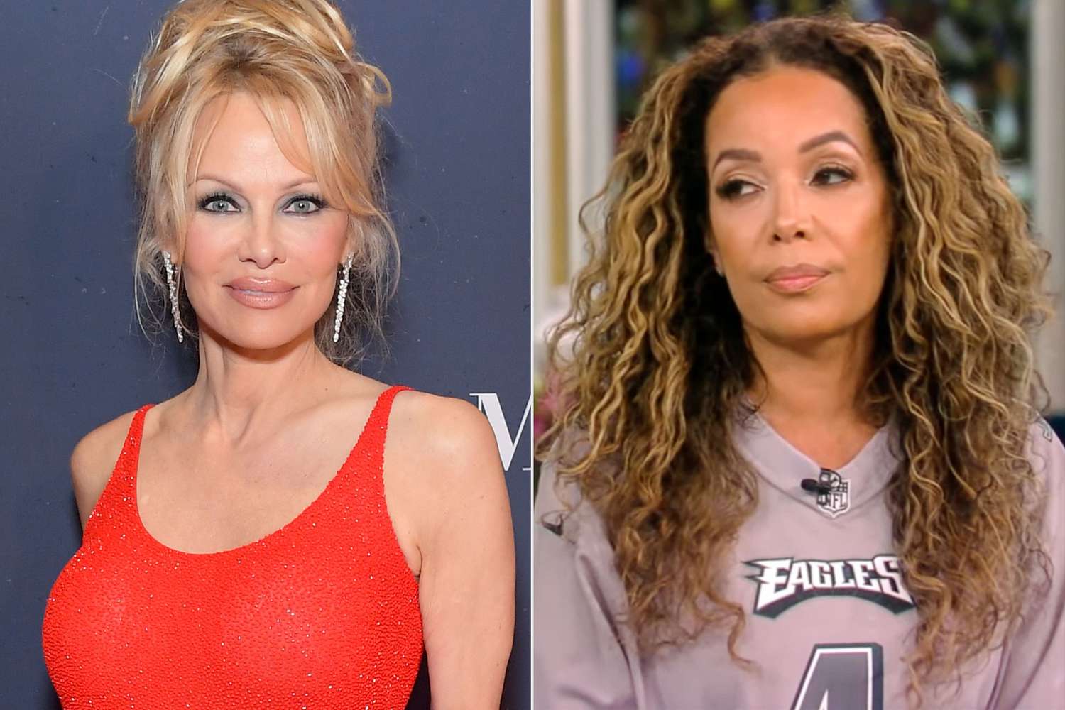 Pamela Anderson; Sunny Hostin on the View