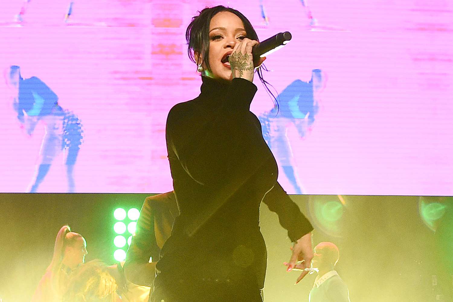 Rihanna performs onstage during Rihanna's 5th Annual Diamond Ball Benefitting The Clara Lionel Foundation at Cipriani Wall Street on September 12, 2019 in New York City.