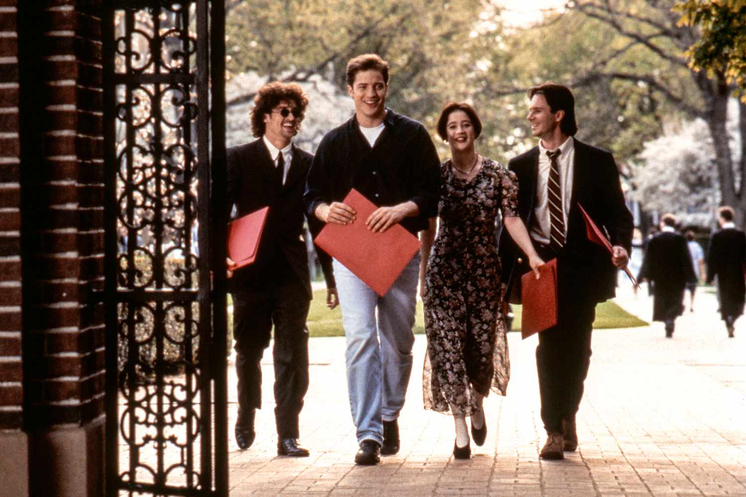 Patrick Dempsey, Brendan Fraser, Moira Kelly, and Josh Hamilton in 'With Honors'