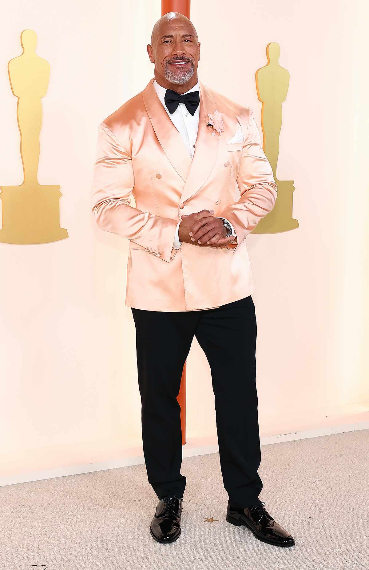 Oscars 2023 red carpet Dwayne Johnson