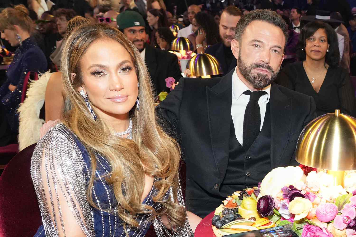 Jennifer Lopez and Ben Affleck at the Grammy Awards