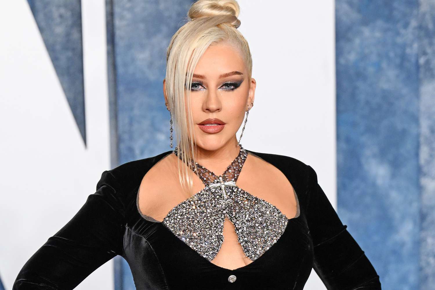 BEVERLY HILLS, CALIFORNIA - MARCH 12: Christina Aguilera attends the 2023 Vanity Fair Oscar Party hosted by Radhika Jones at Wallis Annenberg Center for the Performing Arts on March 12, 2023 in Beverly Hills, California. (Photo by Karwai Tang/WireImage)