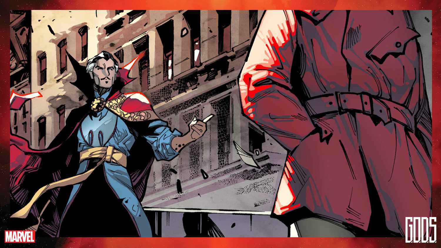 Doctor Strange confronts Wyn in Marvel's 'G.O.D.S.' by Jonathan Hickman and Valerio Schiti