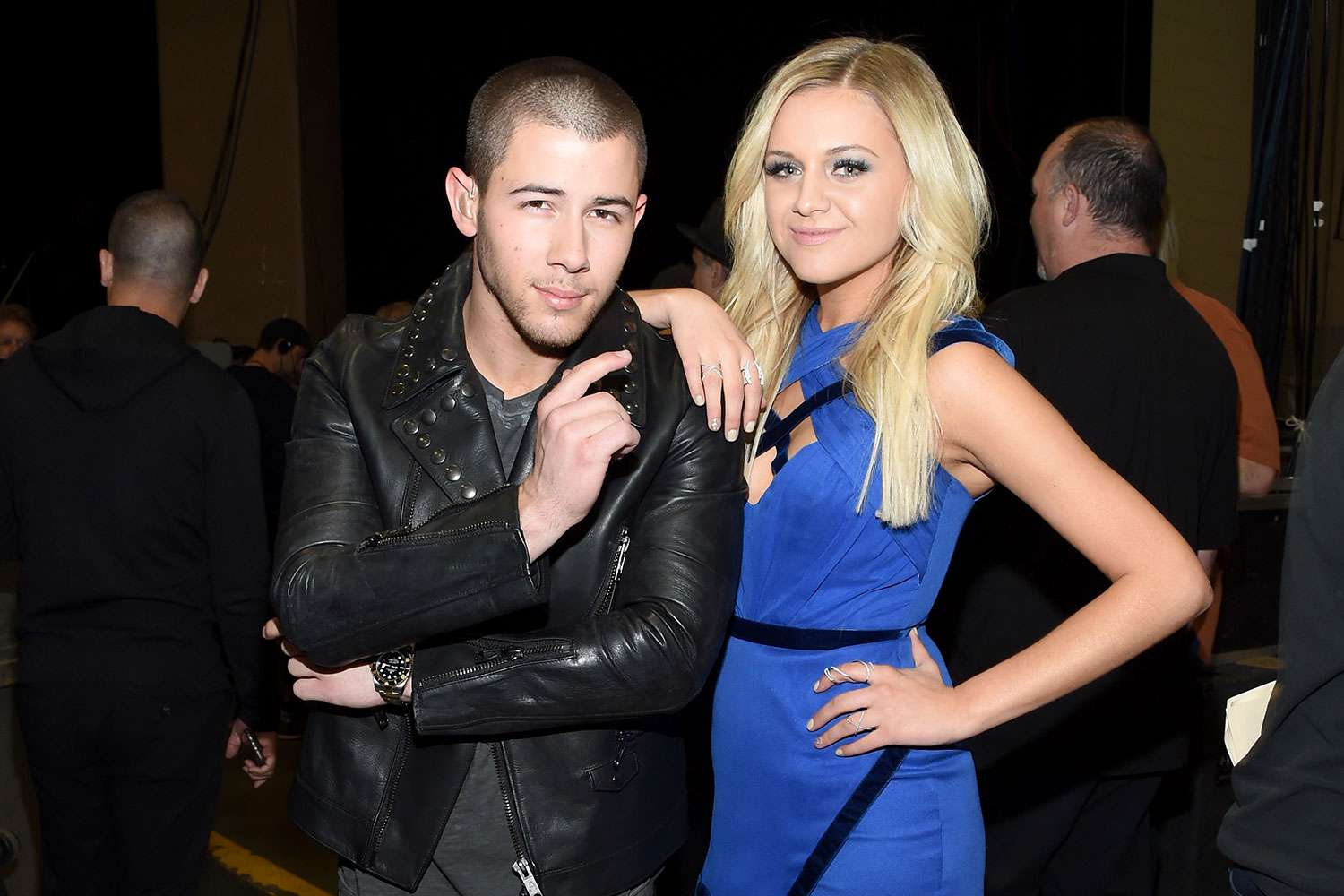 LAS VEGAS, NEVADA - APRIL 03: Recording artists Nick Jonas (L) and Kelsea Ballerini attend the 51st Academy of Country Music Awards at MGM Grand Garden Arena on April 3, 2016 in Las Vegas, Nevada. (Photo by Larry Busacca/ACM2016/Getty Images for dcp)