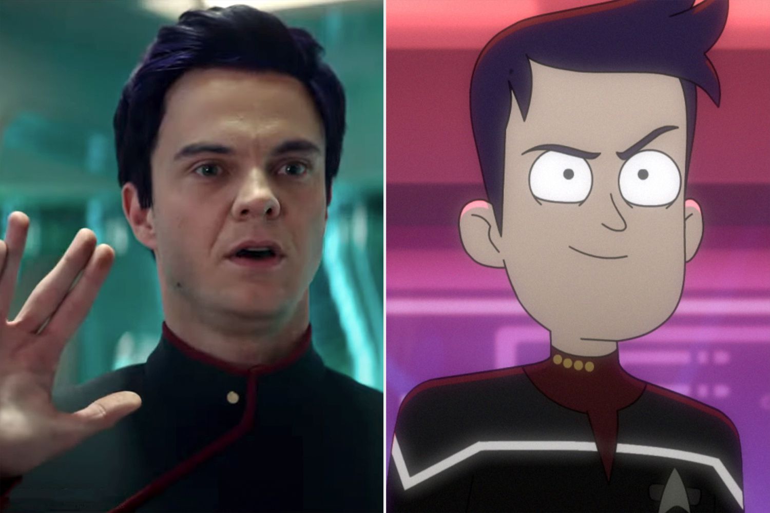 Star Trek Strange New Worlds; “Crisis Point 2: Paradoxus" - Ep#308--Jack Quaid as Ensign Brad Boimler in the Paramount+ series STAR TREK: LOWER DECKS. Photo: PARAMOUNT+ ©2022 CBS Interactive, Inc. All Rights Reserved **Best Possible Screen Grab**