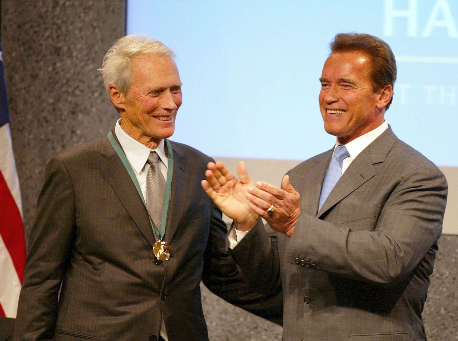 Clint Eastwood and Arnold Schwarzenegger in 2006
