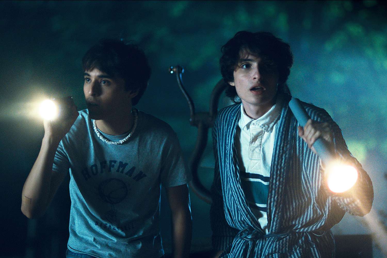 Billy Bryk and Finn Wolfhard in 'Hell of a Summer'