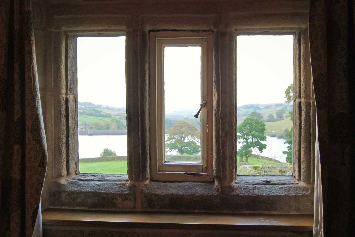 View Out of Earnshaw Room Window, Ponden Hall