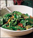 Tropical Spinach Salad with Warm Fruit Vinaigrette