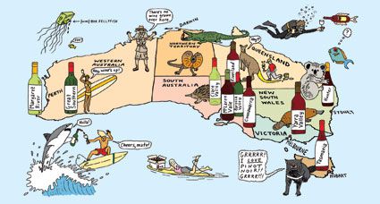Australian wine regions.
