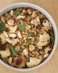 Wheat Berries with Cauliflower, Almonds and Mint