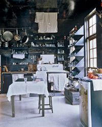 The kitchen as art studio.