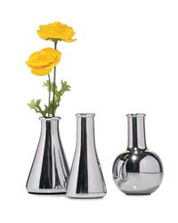 Aluminum flower vases from Museum of Robots
