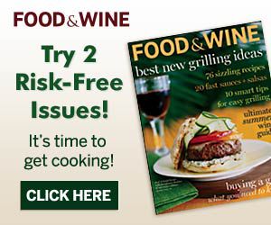 Try two risk-free issues of Food & Wine!