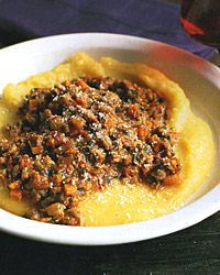 Polenta with Meat Sauce