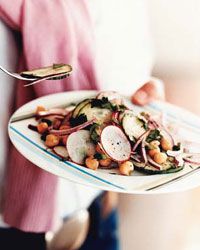 Marinated Chickpea Salad with Radishes and Cucumber