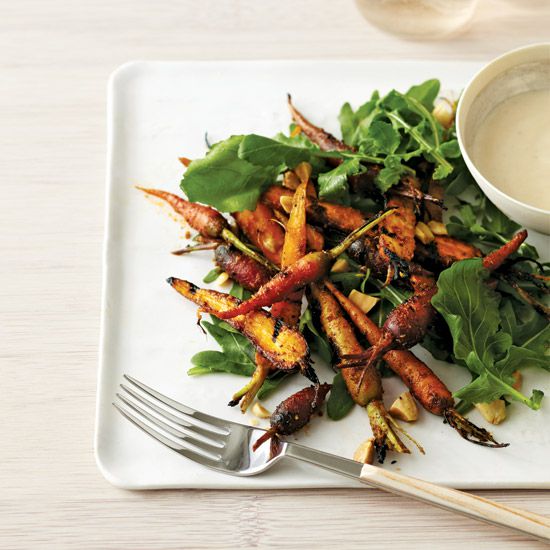 Grilled Carrot Salad with Brown Butter Vinaigrette
