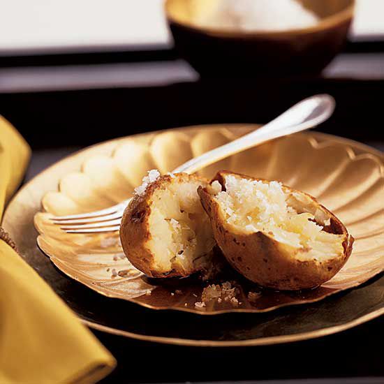 Crunchy Baked Potatoes With Maldon Salt