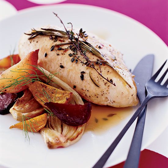 Chicken Breasts with Rosemary and Thyme