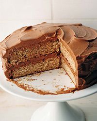 Cinnamon Cake with Chile-Chocolate Buttercream