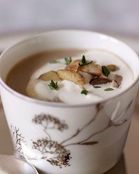 Chestnut Soup with Grappa Cream