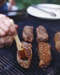 Grilled Steaks with Ancho Mole Sauce