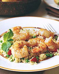 Shrimp with Minty Couscous Salad