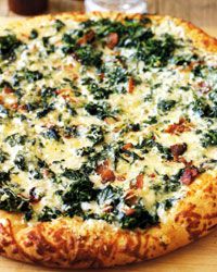 Spinach and Pepper-Jack Pizza