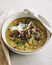 Split-Pea Soup with Portobellos