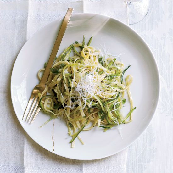 Zucchini Linguine with Herbs