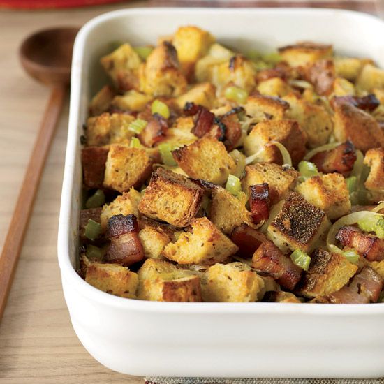 Bacon, Onion and Rye Bread Stuffing