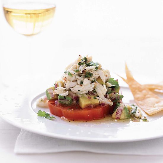 Chile-Lime Crab Salad with Tomato and Avocado