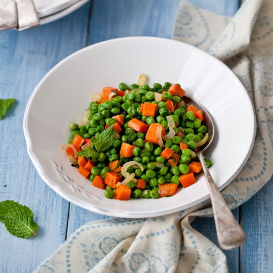 Minty Peas and Carrots