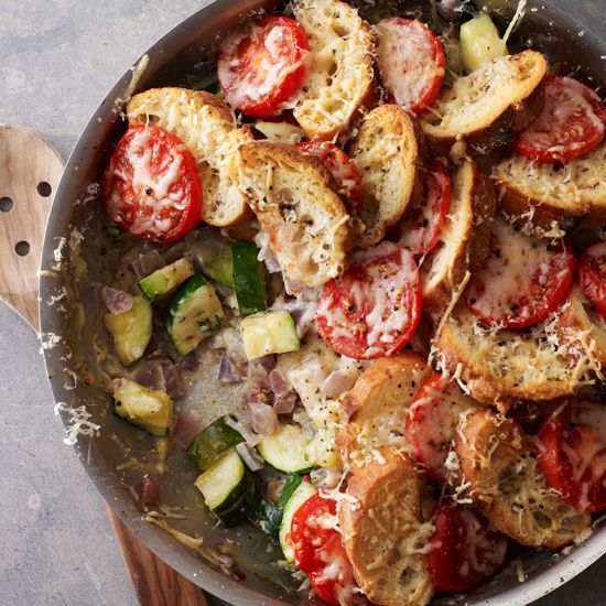 Zucchini-Tomato Strata