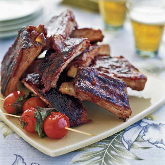 Chinese-Style Ribs with Guava Barbecue Sauce