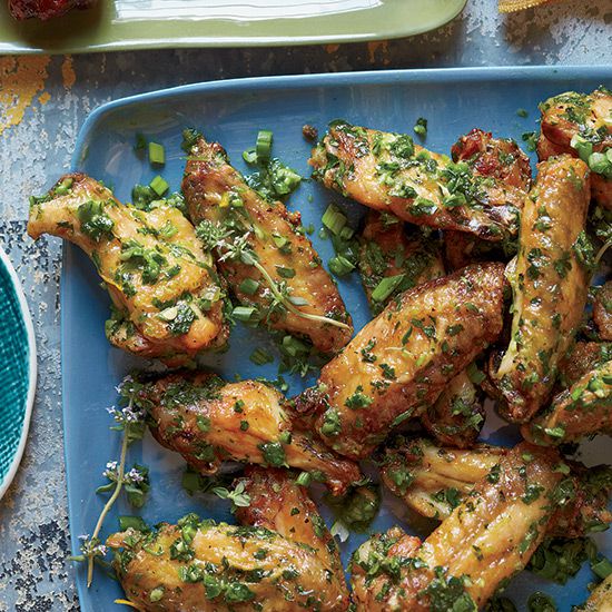 Chicken Wings with Fragrant Herb Sauce