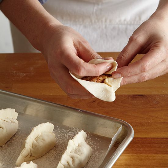 How to Make Dumplings: Fold Wrapper Around Filling