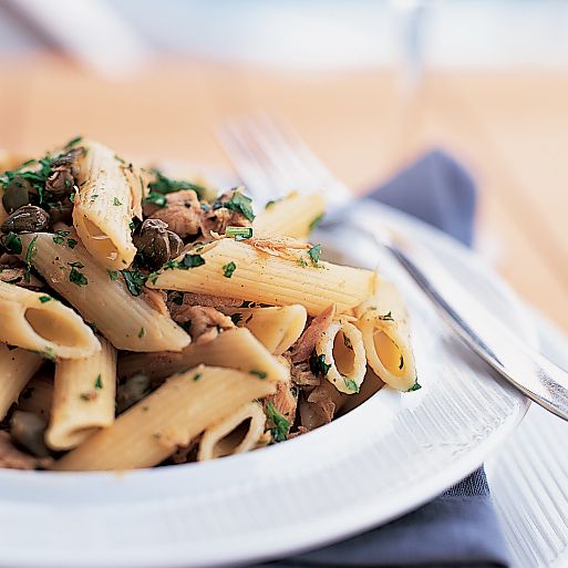 Penne with Tuna and Capers 